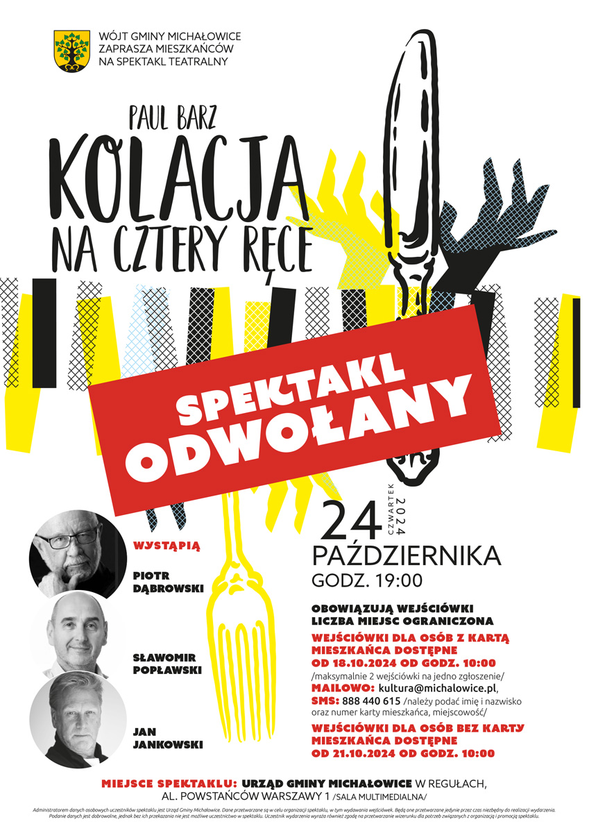 Grafika prezentuje treść komunikatu.