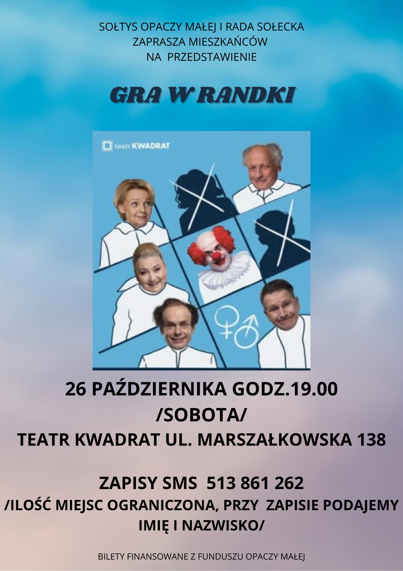 Grafika prezentuje treść komunikatu.