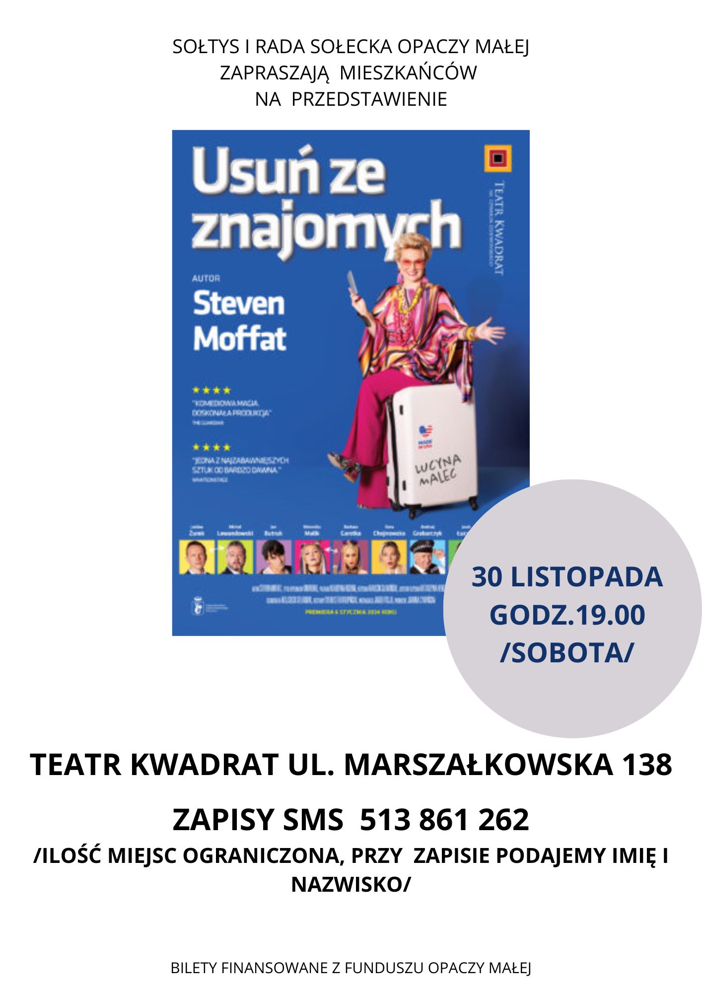 Grafika prezentuje treść komunikatu.