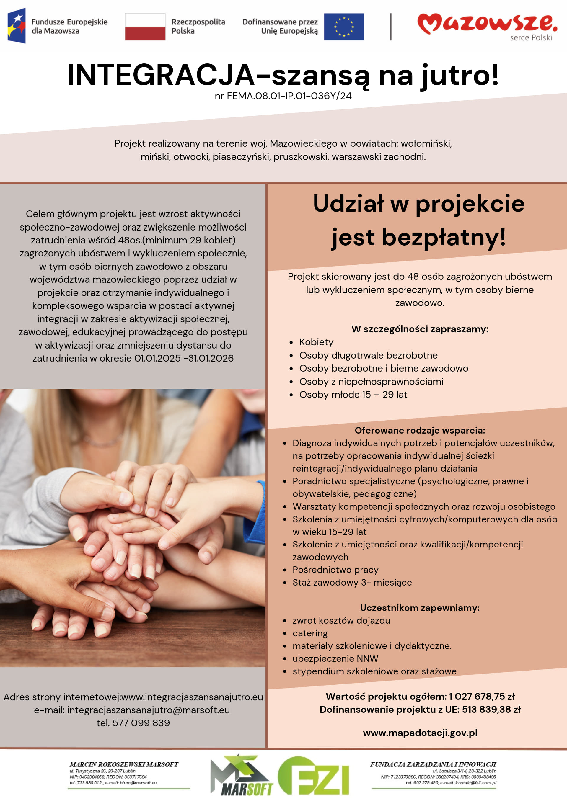 Grafika zawiera treść komunikatu